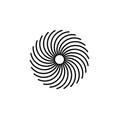 Poster - vortex icon. Element of physics science for mobile concept and web apps icon. Thin line icon for website design and development, app development