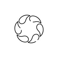 Poster - vortex icon. Element of physics science for mobile concept and web apps icon. Thin line icon for website design and development, app development