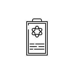 Poster - formula icon. Element of physics science for mobile concept and web apps icon. Thin line icon for website design and development, app development