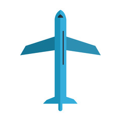 Wall Mural - airplane flying isolated icon