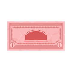 Wall Mural - Isolated currency bill icon