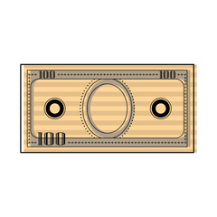 Wall Mural - Isolated currency bill icon