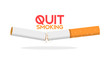 © vektor junkie - quit smoking broken cigarette falt vector illustration