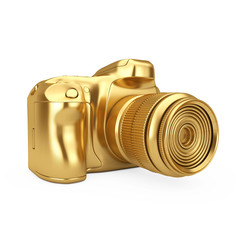 Aufkleber - Photography Award Concept. Golden Award Digital Photo Camera. 3d Rendering