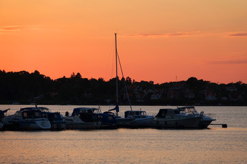 Poster - Abend bei Karlskrona, Schweden