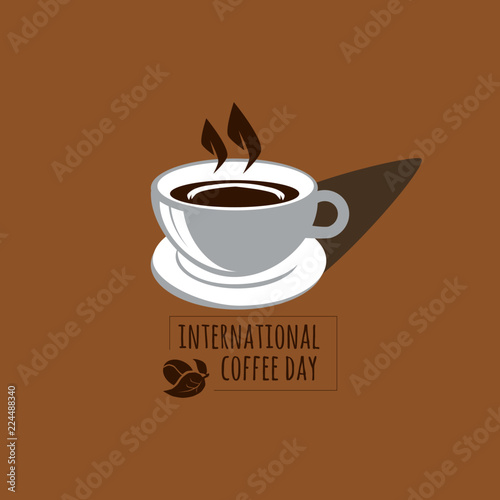 Happy International Coffee Day Or Happy World Coffee Day Buy This Stock Vector And Explore Similar Vectors At Adobe Stock Adobe Stock