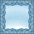 © mtzsv - carved frame of ice for picture or photo