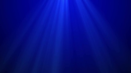 Wall Mural - volume lights ray on blue background looped for copyspace