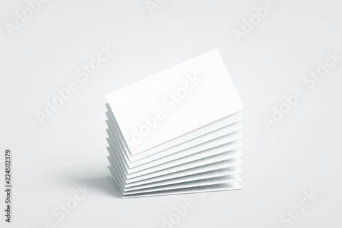 Download Blank White Calling Business Cards Stack Mockup No Gravity 3d Rendering Empty Bussiness Papers Mock Up Clear Namecard Pile Template Visiting Papersheet For For Company Name Phone Number Email Buy This PSD Mockup Templates