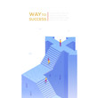 © Boyko.Pictures - Way to success - modern isometric vector banner