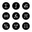 © IMG visuals icons - Mathematics glyph icons set