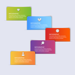 Aufkleber - Vector info graphics for your business presentations. Can be used for website layout, numbered banners, diagram, horizontal cutout lines, web design.