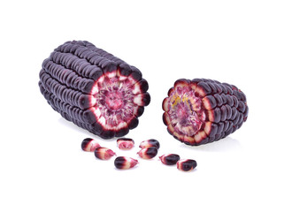 purple corn isolated on white background