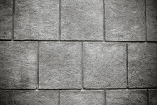 Black White Wall. Texture. Wall With Squares