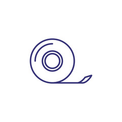 Poster - Scotch tape line icon. Sticky, roll, adhesive, glue. Office supply concept. Can be used for topics like stationary, wrapping, sticker