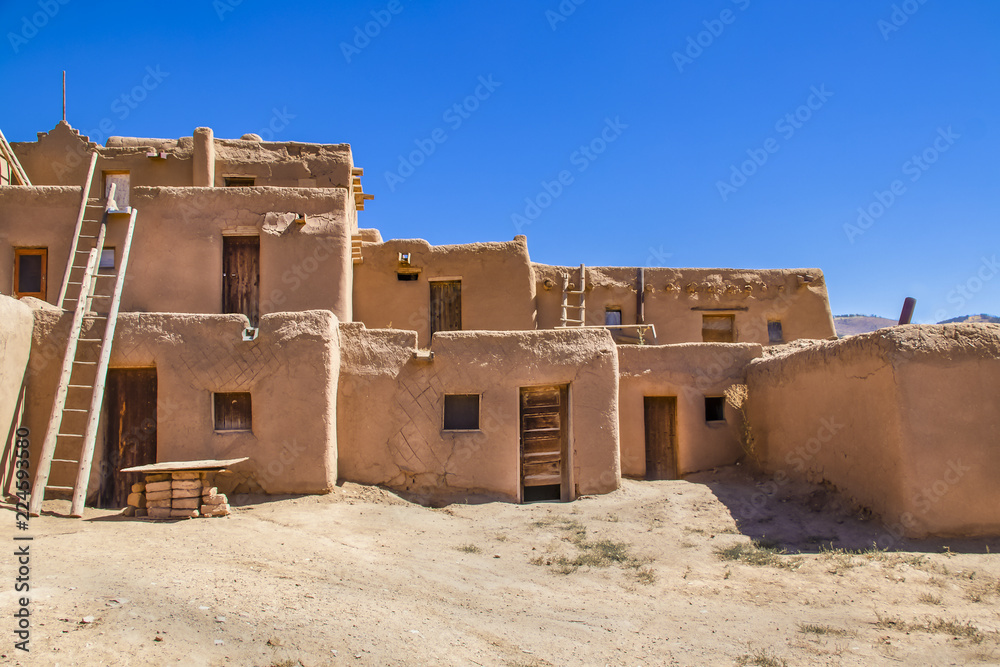 Ancient Multi-Story Adobe Structures Still Inhabited Today