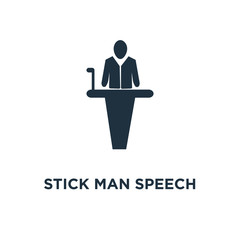 stick man speech icon