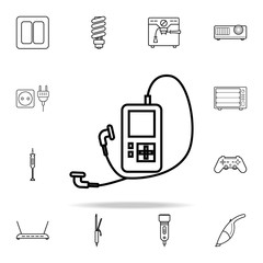 Poster - music player icon. Appliances icons universal set for web and mobile