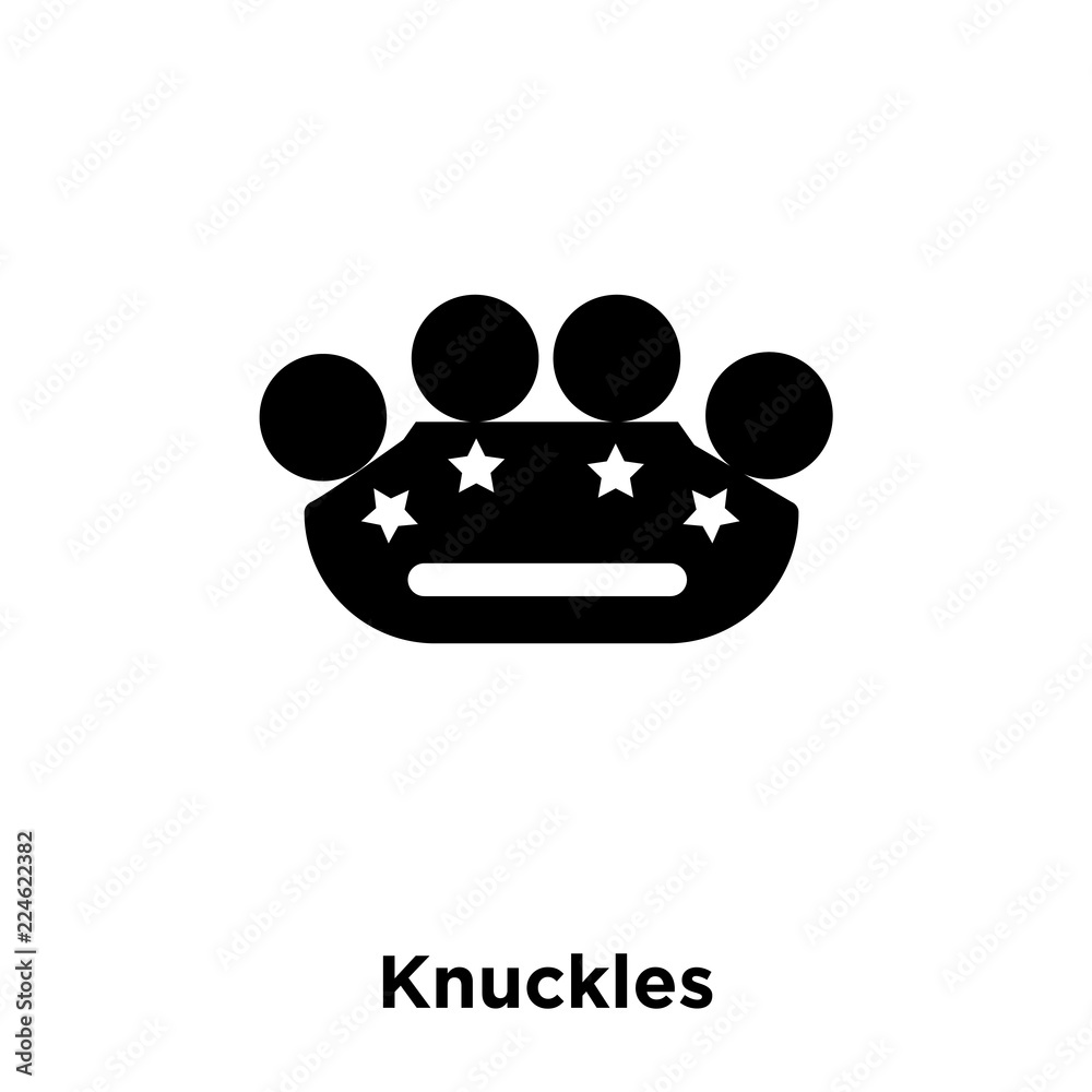 Knuckles Counter Icon knuckles icon vector isolated on white background, logo concept of ...