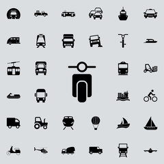 Poster - small motorcycle front view icon. transport icons universal set for web and mobile