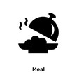 © MMvectors - Meal icon vector isolated on white background, logo concept of Meal sign on transparent background, black filled symbol