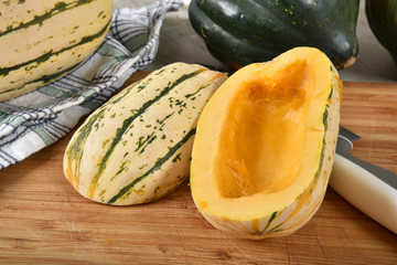 Poster - Sliced delicata squash