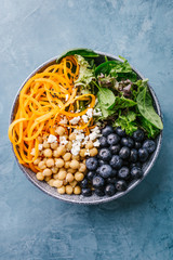 Wall Mural - Buddha bowl salad with fresh vegetables