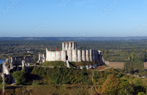 Plakat Zamek Chateau Guaillard w Normandii
