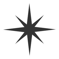 Wall Mural - black star icon