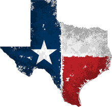 Distressed Texas State Graphic