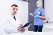 © JackF - Cosmetician working with papers
