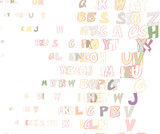 Fototapeta Młodzieżowe - Background abstract alphabets letters. Generative, messy, design & abc.