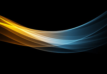 Poster - Vector Abstract shiny color wave design element
