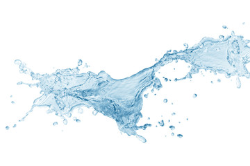 water splash isolated on white background,