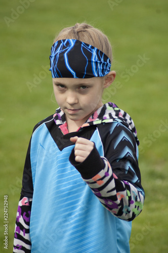 Photo  Tough Girl Making a Fist