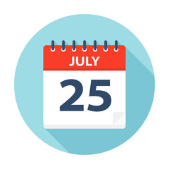 July 25 - Calendar Icon