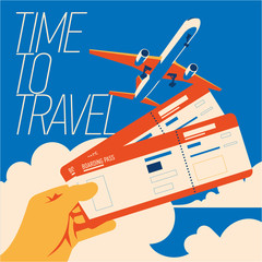 Time to Travel and Summer Holiday poster.