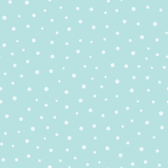 Aufkleber - Geometric turquoise pattern with dots. Vector seamless texture