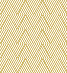 Wall Mural - Geometric gold pattern. Vector illustration. Seamless pattern
