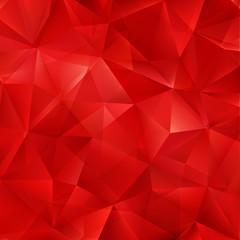Aufkleber - Vector red bright background with triangle shapes