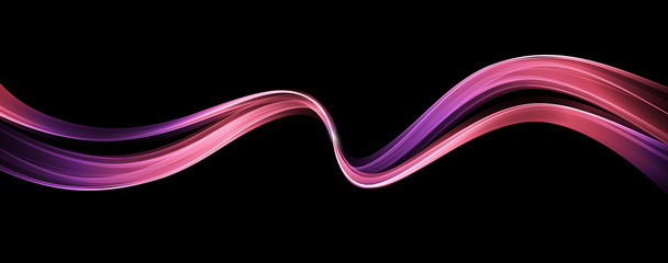 Wall Mural - Vector Abstract shiny color wave design element