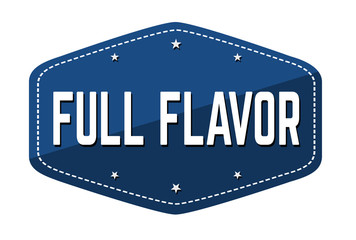 Wall Mural - Full flavor label or sticker