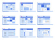© Ico Maker - Social network web interface. Concept in flat design vector illustration
