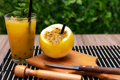 Fotografie, Obraz delicious typical Brazilian maracuja drink