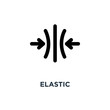 elastic icon. elastic concept symbol design, vector illustration