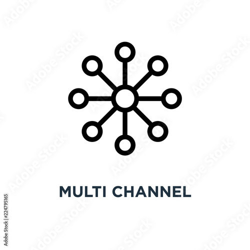 Fotografía multi channel icon. multi channel concept symbol design, vector