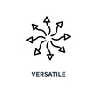 versatile icon. versatile concept symbol design, vector illustra