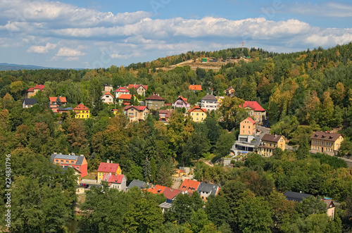 Fotografía Picturesque landscape photo of Loket town