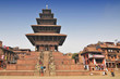 Nyatapola Pagoda on Taumadhi Square in Bhaktapur, Kathmandu Valley, Nepal.