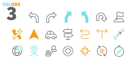 Sticker - Navigation UI Pixel Perfect Well-crafted Vector Thin Line Icons 48x48 Ready for 24x24 Grid for Web Graphics and Apps with Editable Stroke. Simple Minimal Pictogram Part 2-2